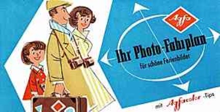 Agfa - "Ihr Photo-Fahrplan f&uuml;r sch&ouml;ne Ferienbilder" 1957